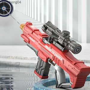 Pistola de juguete, pistola de agua eléctrica, pistolas de agua de alta presión y gran capacidad para adultos y niños, juguetes de playa, juegos al aire libre, pistola de agua de batalla