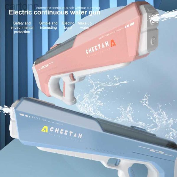 Toys Gun Electric Water Gun High-Tech Automatic Water Soaker Guns Grand Capacité Summer Pish Party Planche Toy Outdoor pour enfants Adulte 240408