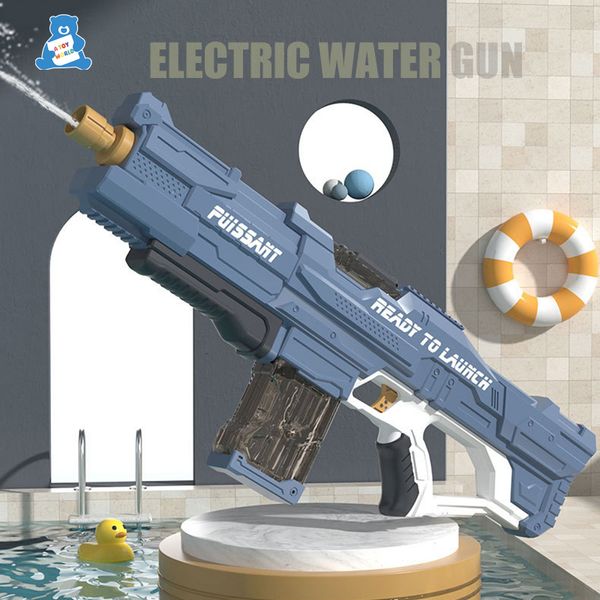 Gun Toys Pistolet à eau électrique Jouets de plein air Piscines Water Fun Beach Tir de grande capacité Natation d'été Jeux d'eau pour enfants adultes 230613