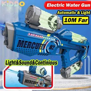 Pistoolspeelgoed Elektrisch waterpistool Pistool met licht Continu-opnamen Zomerspeelgoed Waterstrandspellen Volautomatisch Kinder OutdoorL2403