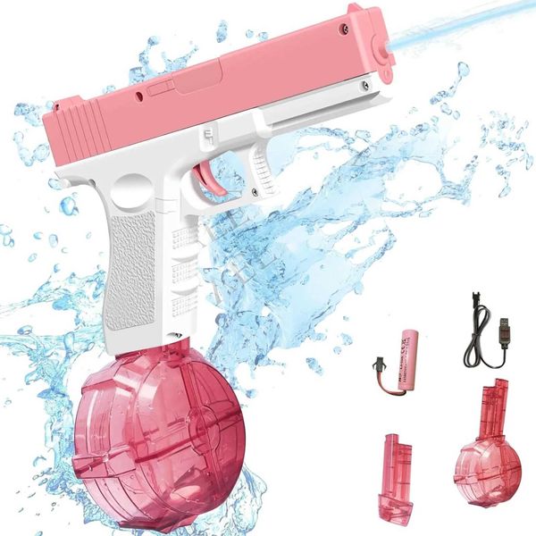 Jouets à canon électrique jouet pistolet jouet automatique à haute capacité pistolet pour adultes enfants d'été piscine fête plage d'activité extérieure t240428