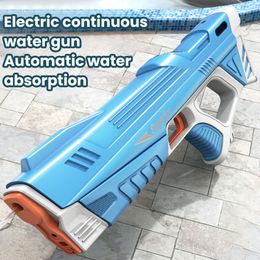 Gun Toys Pistolet à eau électrique avec absorption d'eau entièrement automatique et High-Tech Burst Water Gun Beach Outdoor Water Fight Toys 230711