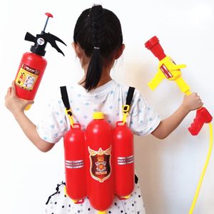 Gun Toys Firefighter Fire Blusser Water Backpack Toy Children Outdoor Role Playing Pool 221129