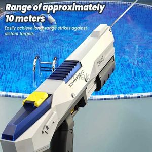 Toys Toys Electric Automatic Water Storage Gun Children portable Summer Beach Outdoor Fight Fantasy Toys for Boys Kids Game 240416