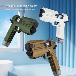 Gun Toys Fully Automatic Water Gun Electric Glock Pistol Shooting Toy Full Automatic Summer Water Beach Toy for Kids Boys Girls Adults 230705