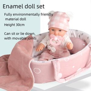 Poppen Comfort Home-pop speelgoedset voor pasgeborenen Gesimuleerde pop Babypop-set