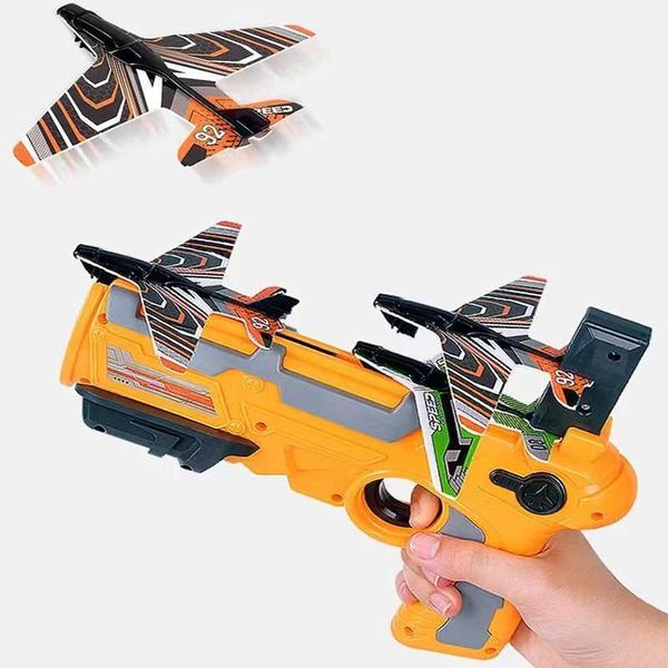 Gun Toys Glider con un clic de espuma expulsada pistola lanzada a mano regalo exterior sorpresa regalo de cumpleaños de Navidad para niños 240307