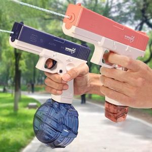 Gun Toys Glock Electric Water Gun Vol Automatisch Pistool Schietspeelgoed Summer Water Beach Toys For Kids Boys Girls Adults 230814