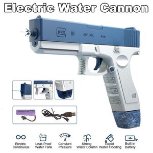 Pistolet jouets Glock pistolet à eau électrique entièrement automatique pistolet de tir été extérieur pistolet à eau jouets pour enfants cadeau 230704