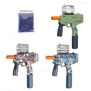 Pistolet jouets Graffiti électrique jouet pistolet boule d'eau MP9 accessoire complet Airsoft pistolet jeu de combat en plein air pour enfants adultes 240307