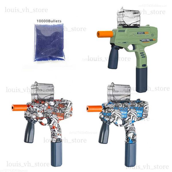 Pistolet Jouets Graffiti Électrique Boule D'eau Jouet Pistolet MP9 Accessoires Complets Fusil Airsoft CS Combat Jeu De Plein Air pour Enfants Adultes T240309