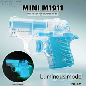 Pistool Speelgoed Zwaartekracht 1911 Pistool 3D Afdrukken Reverse Blowback Rifle Mini Decompressie Plastic Pistool Speelgoedgeweren Voor Kerst Verjaardagscadeau YQ240307