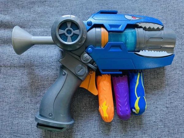 Gun Toys Gun Toys 22cm azul naranja azul generación 1 Slugterra pistola de juguete con pistola de 3 bolas niño 2400308