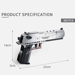 Gun Toys Gun Toys Desert Eagle série militaire M1911 pistolet pistolet modèle briques G18briques de construction pour enfants garçon cadeaux pour enfants 2400308