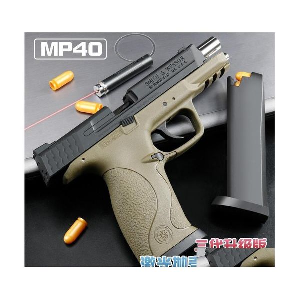 Pistola Juguetes Pistola Juguetes Mp40 Láser Blowback Toy Pistol Blaster Launcher para Adts Boys Juegos al aire libre Drop Entrega Regalos Juguetes Regalos Modelo Juguete Dhp0N