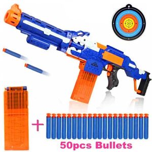 Pistolas de juguete, juguetes de pistola, juego de rifle de juguete, bala suave eléctrica para pistola de bolas de juguete Nerf, ametralladora de juguete EVA Dart, el mejor regalo para niños 2400308