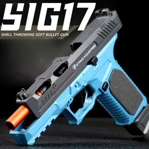 Gun Toys Gun Toys SIG17 pistolet à tir continu projectile balle molle vide pistolet suspendu jouet pour enfants cadeau d'anniversaire pour garçons 2400308