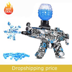 Gun Toys HOT DEAL MP5 Gel Blaster Pistola de plástico con 15000 bolas de hidrogel Juego de tiro al aire libre para niños Regalo T221105