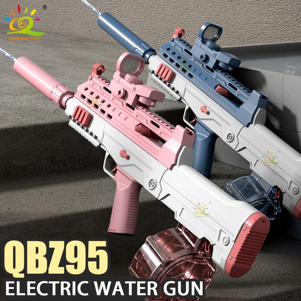 Pistolet Jouets HUIQIABO QBZ95 Été Automatique Électrique Fantasy Stockage D'eau Portable Enfants Plage Lutte En Plein Air pour Garçons Enfants Cadeau 230729