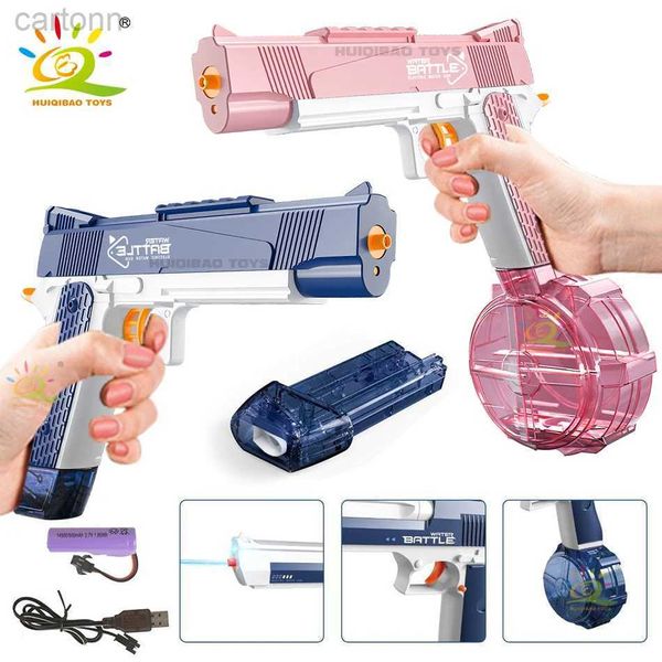 Toyadores de pistola Huiqibao Desierto Automático Eagle Agua eléctrica Poleas de armas de verano Pistola de agua AGUA AGUA PELACIÓN PISIDA PISULTA Toyes para adultos 240408