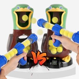 Toys Toys Hungry Shooting Duck Toys Purred Gun Gun Soft Balle With Light Electronic Scoring Battle Games Funny Gun Toy For Kids 240416