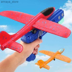 Toys Toys Kids Foam Plane 10m lanceur catapulte avion jouet pistolet enfants gibier extérieur modèle de bulle tournage de la mouche Rondabout Toys Giftsl2404