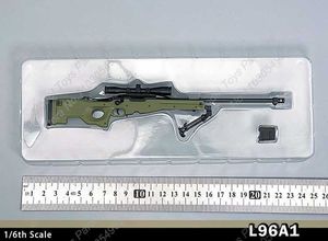 Jouets du pistolet L96A1 G3SG1 1 1/6 Soldat ne peut pas tirer Micro Swipper Sniper Gun Sniper Rifle Statique Modèle Accessoire adapté à un diagramme d'action de 12 pouces YQ2404137Q2P