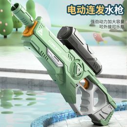 Pistolet Jouets Grand Automatique Électrique Pistolet À Eau Jouet Éclate D'été Jouer Pistolet À Eau Rechargeable Jouets Haute Pression En Plein Air Plage Piscine Jouet 230720