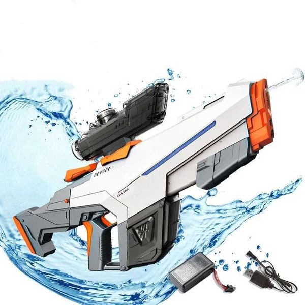 Toys de pistolet Grand capacité électrique pistolet entièrement automatique tir à feu jouet pistolets blaster blas de salle de bain d'été