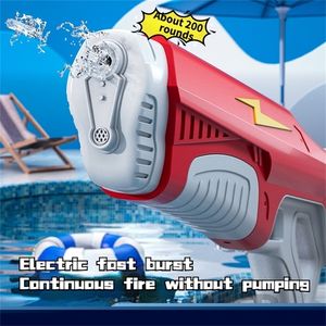 Pistolet jouets grande eau électrique haute pression Absorption automatique tir continu enfants piscine extérieure fête 220826