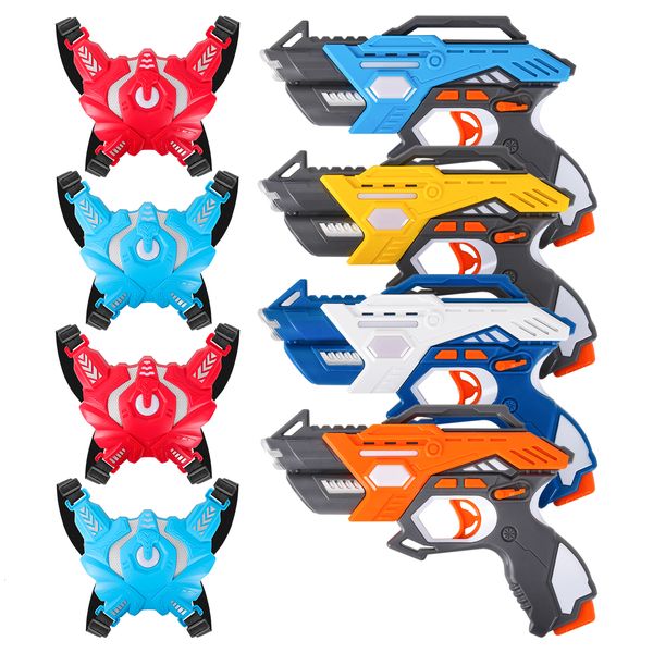 Gun Toys Laser Tag Battle Game Toy Guns Set Electric Infrared Induction Kids Laser Strike Pistola para niños Niños Deportes al aire libre en interiores 230712