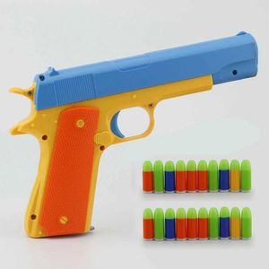 Pistolet toys m1911 pistolet à balle douce pistolet pistolet pistolet gun blaster tir jouet faux pistolet pour enfants cadeaux d'anniversaire de garçons extérieur jeux24424