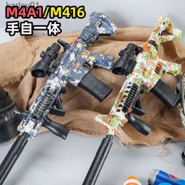 Pistolet jouets M416, moteur continu électrique à grande vitesse, pistolet jouet en gel d'extérieur, même modèle de jeu yq240307