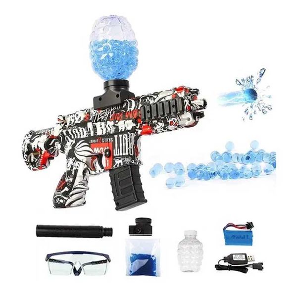 Pistolet à pistolet m416 Gel Ball Toy pistolet.Répéteur automatique tir Crystal Ball Garm Boys Outdoor CS Shooting Game accessoires T240428