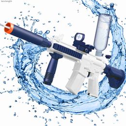 Gun Toys Pistolet à eau électrique automatique M416, pistolet Airsoft, piscine d'été, jeu de fête sur la plage, jouet d'eau en plein air pour enfants, cadeau pour garçon