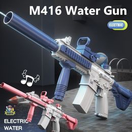 Pistolet Jouets M416 Eau Jouet Jouant Avec Au Printemps Été Adulte Enfants Électrique Automatique Haute Pression Continue s 230412