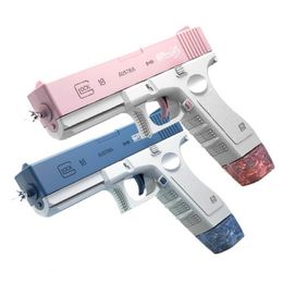 Gun Toys Manual Glock Water Gun Portable Kinderen Summer Beach Outdoor Boys schieten Bursts Gun Fight Toys For Kids Game Volwassenen 230526