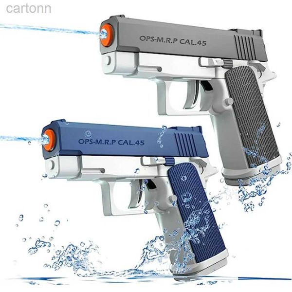 Manuel des jouets d'armes à feu M1911 Water Gun for Kids Boys Girl Summer Beach Tet Toy Gun Pistol Outdoor Games 240408