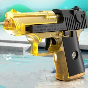 Gunspeelgoed Handmatig Water Gun Automatisch Reboring Water Spray Squirt Guns Water Blaster Ideal Summer Swimming Pool Beach Outdoorl2403