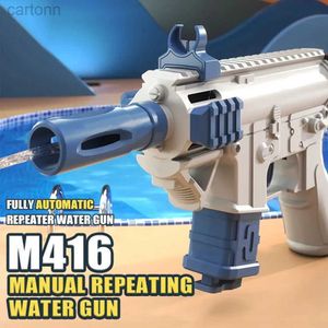 Pistolets manuels eau arme portable plage d'été gibier de tir extérieur jouet pistolet water combat fantasy toys for enfants garçons 240408