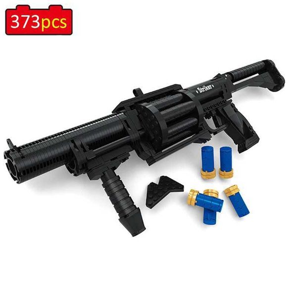 Toys Military Series Revolver Desert Eagle Ak47 Sniper Rifle Mubachine Gun Building Blocage Childrens Toy YQ240413HU9P