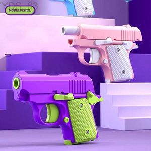 Mini 1911 Speelgoedpistool 3D-printen Modelpistool Automatisch herboren Zwaartekracht Decompressiepistool Niet-lanceerbaar Model Grip Speelgoed Geschenk YQ240307