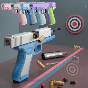 Pistolet jouets modèle gravité saut droit jouet 3D imprimé pistolet sans tir ourson radis jouet couteau enfants soulagement du stress jouet cadeau de noël YQ240307