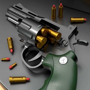 Pistola juguetes nueva explosión automática ZP5 357 revólver suave dardo bala pistola lanzador juguetes modelo pistola tirador al aire libre para niños regalo T221105