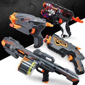 Toys Gun Toys NOUVEAU ÉLECTRIQUE SIGHT SNIPER Rifle / Handgun peut tirer Universal Eva Soft Bullet Dart Blaster Toy Toy Gift Gift for Children YQ240413