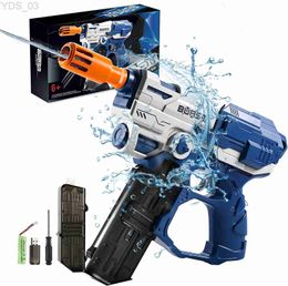 Gun Toys Nouveau pistolet à eau électrique pistolet à eau automatique pistolet à eau pour adultes enfants pistolet à eau jouets de plein air jouets de piscine YQ240307