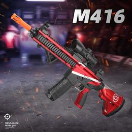Pistolet jouets nouveau M4/M416 jouet pistolet perles garçon jeu de plein air le même modèle multicolore en option boîte d'expédition emballage T240314