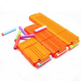 Gun Toys Clip universel orange pour recharger 6/12/18 cartouches de fléchettes chargeur Nerf remplacement accessoires de balle molle pour pistolets jouets 240307