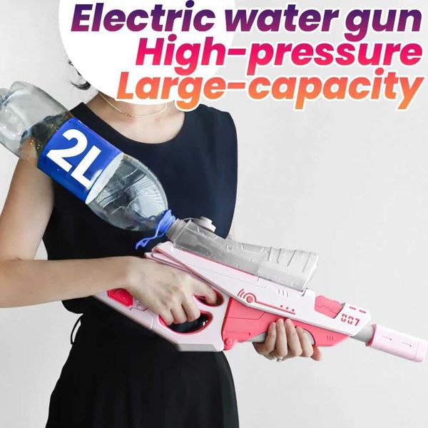 Pistolet toys sable play water fun 2l electric water pun grand capacité haute pression automatique pulver