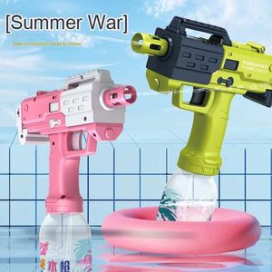 Gun Toys Sand Play Water Fun Nieuw Summer Water Gun Elektrisch Pistool Schietspeelgoed Volledig automatisch Summer Beach schieten speelgoed Childrens Boys and Girls Handgun de Agua